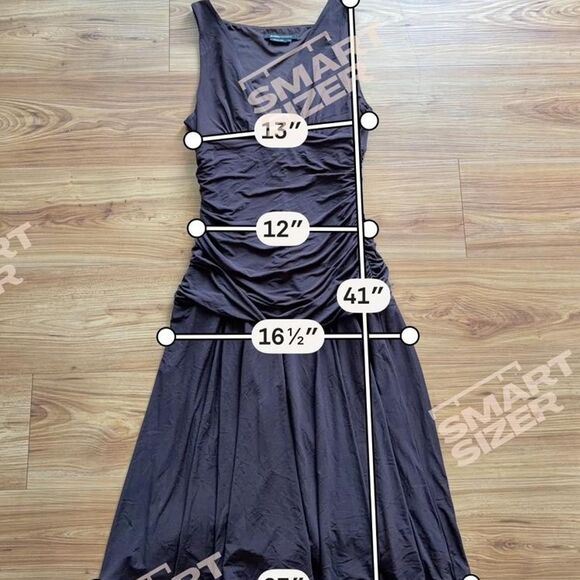 Bcbgmaxazria Women's Brown and Burgundy Dress - Picture 6 of 7